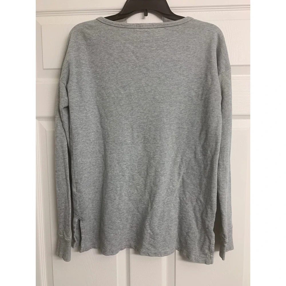 Standard James Perse Heather Grey Cotton‎  Knit Long Sleeve  Top Size 1